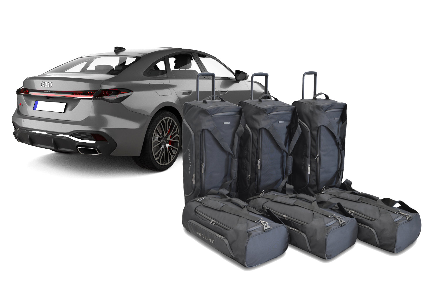 Travel bag set suitable for Audi A5 Limousine (FU) 2024-present 5-door hatchback Pro.Line Travel bag set suitable for Audi A5 Limousine (FU) 2024-present 5-door hatchback Pro.Line