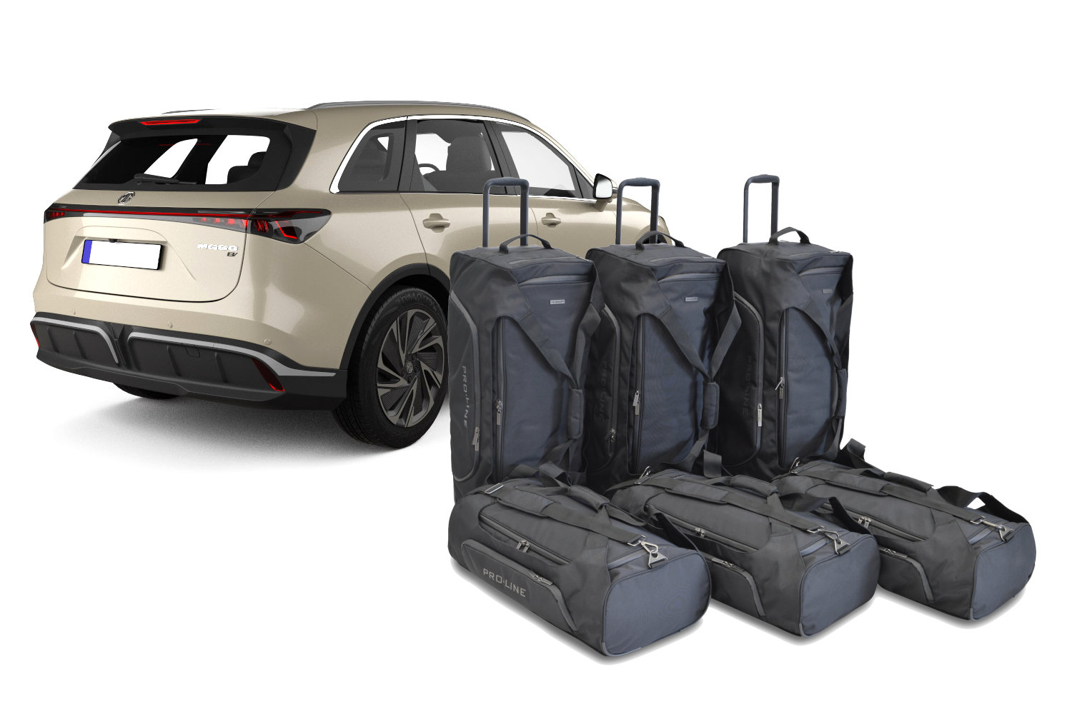 Travel bag set suitable for MG MG S6 EV 2025-present Pro.Line Travel bag set suitable for MG MG S6 EV 2025-present Pro.Line