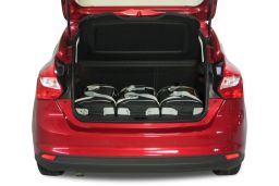 Ford Focus III 2011- 5 door Car-Bags.com travel bag set (2)