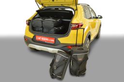 Kia Stonic (YB) (adjustable boot floor in highest position) 2017- Car-Bags.com travel bag set (1)