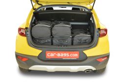 Kia Stonic (YB) (adjustable boot floor in highest position) 2017- Car-Bags.com travel bag set (3)
