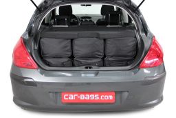Peugeot 308 I 2007-2013 3 & 5 door Car-Bags.com travel bag set (4)