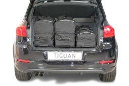 Volkswagen Tiguan (5N) high boot floor 2007-2015 Car-Bags.com travel bag set (3)